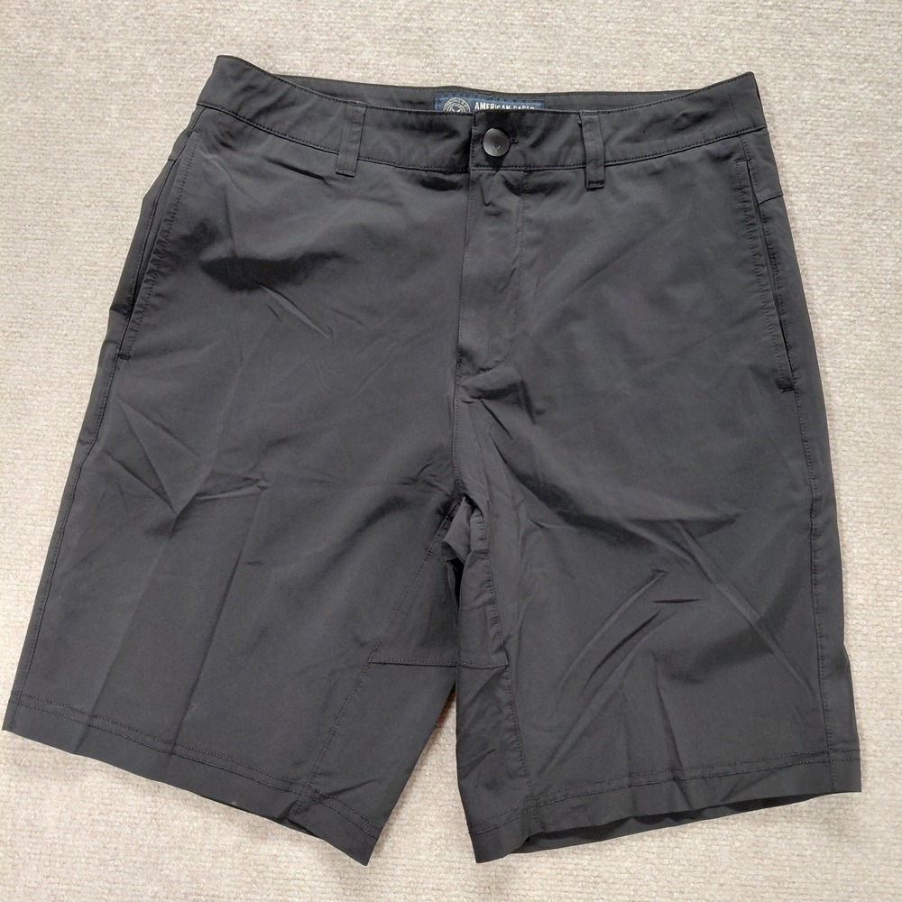 American Eagle Mens Size 30 Active Flex Black Performance Golf Shorts 9" Inseam